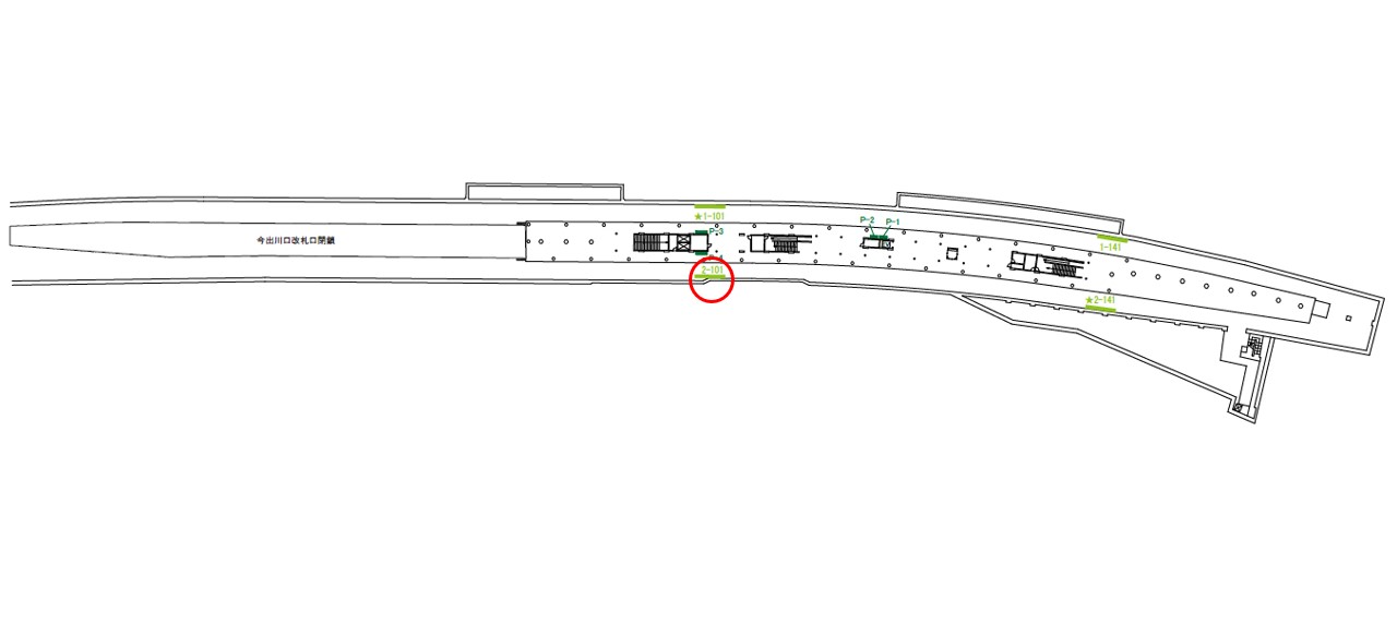 出町柳駅　看板No.2-101配置図