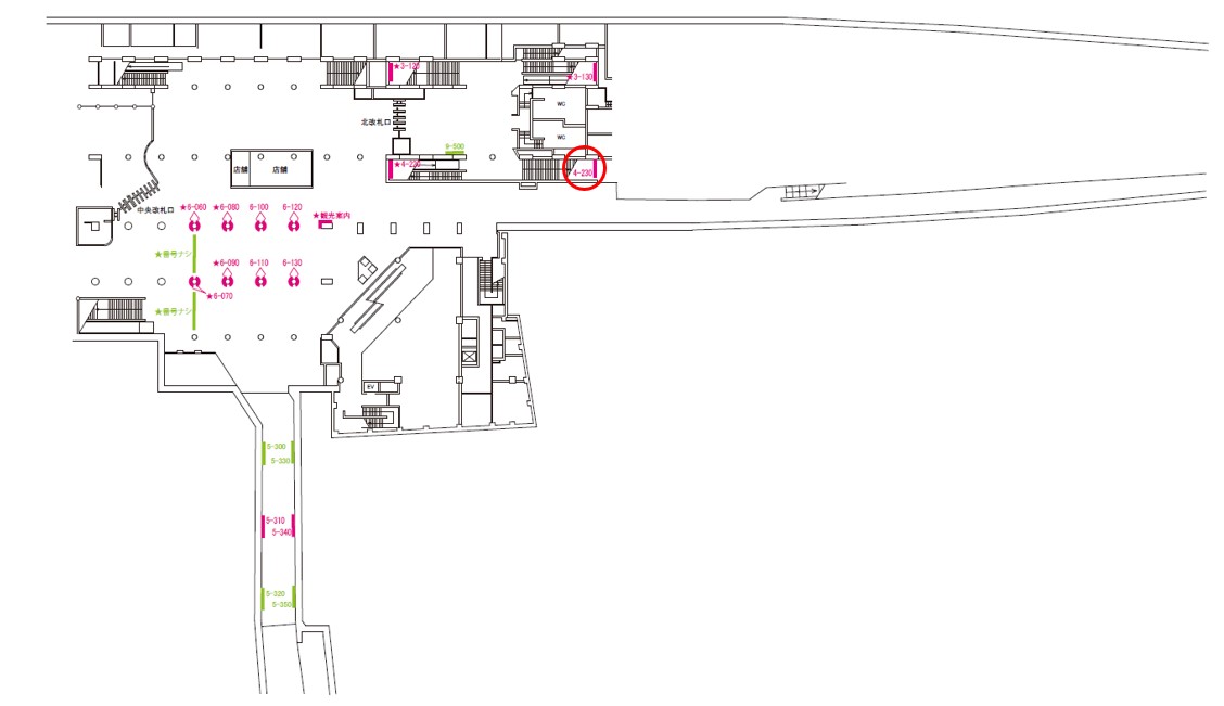 三条駅　看板No.4-230配置図
