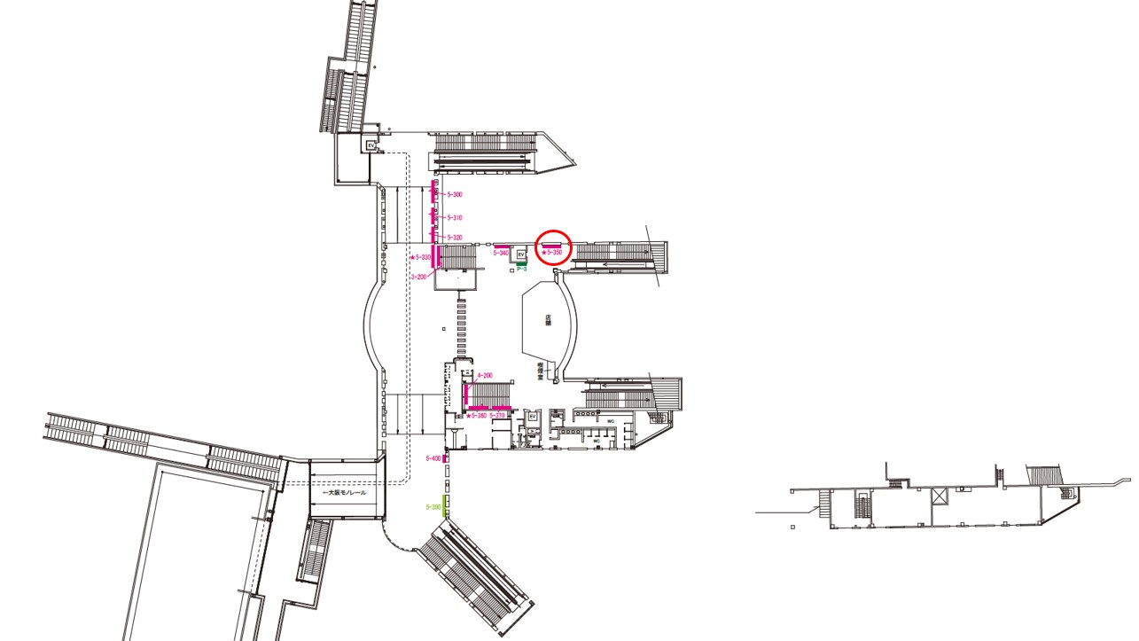 門真市駅　看板No.5-350配置図