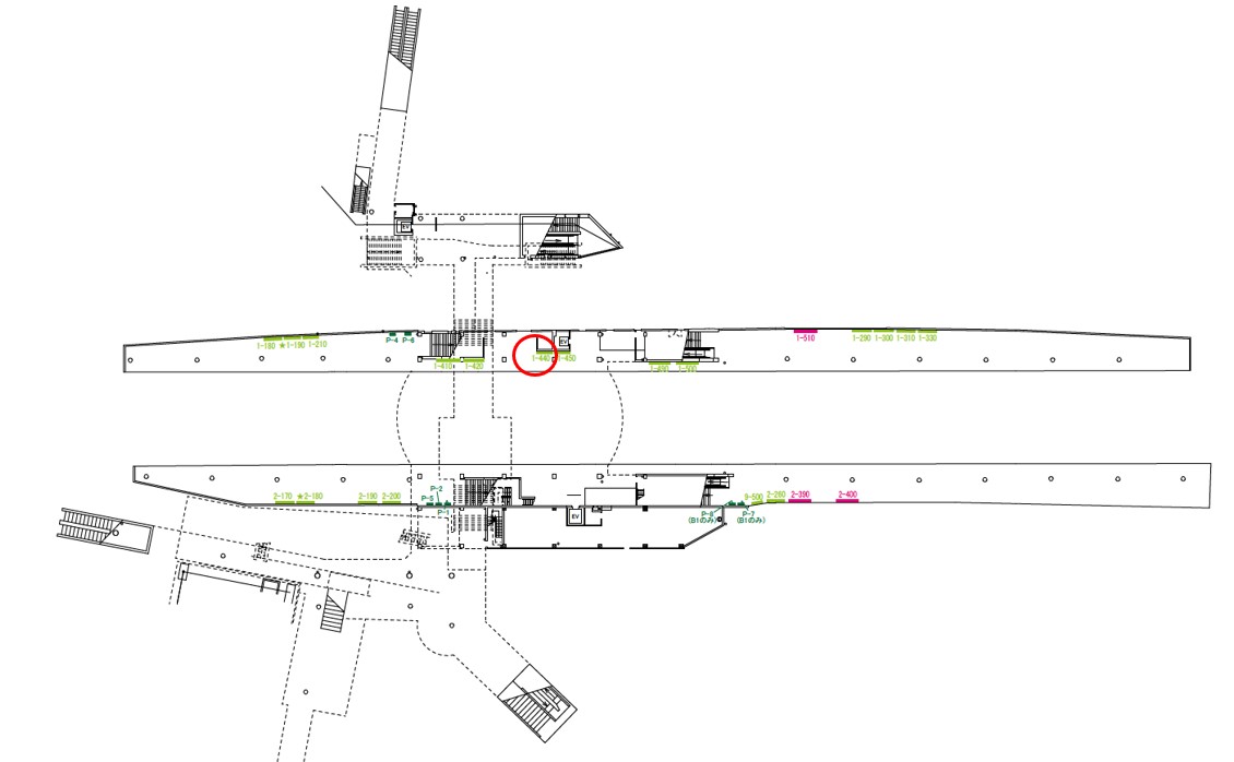 門真市駅　看板No.1-440配置図