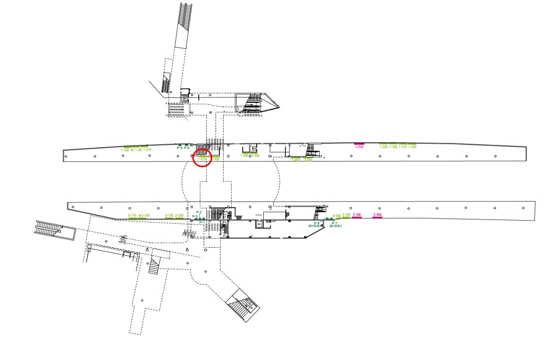 門真市駅　看板No.1-410配置図