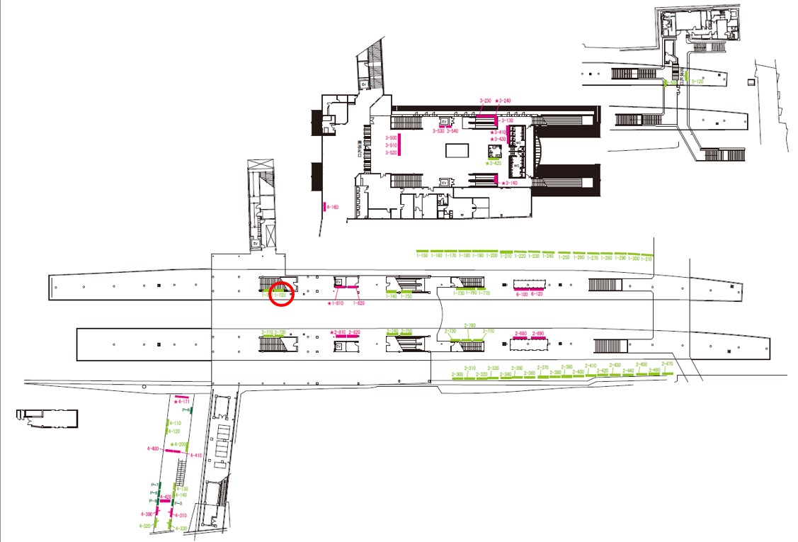 丹波橋駅　看板No.1-720配置図