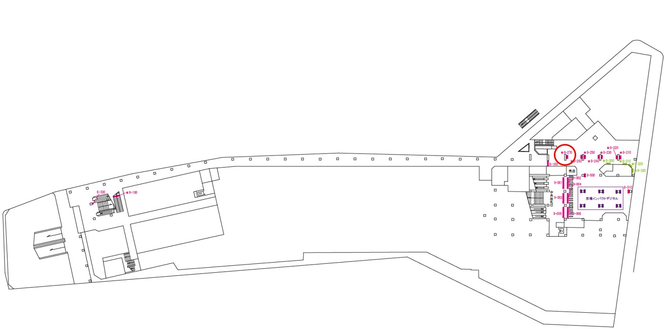 京橋駅　看板No.8-270配置図