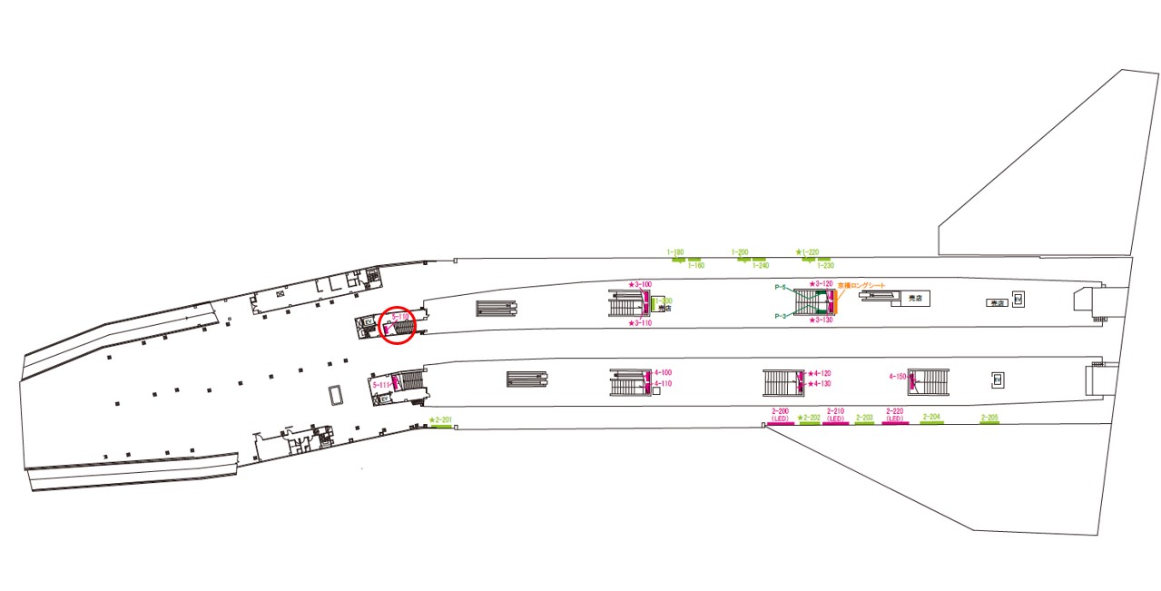 京橋駅　看板No.5-110配置図