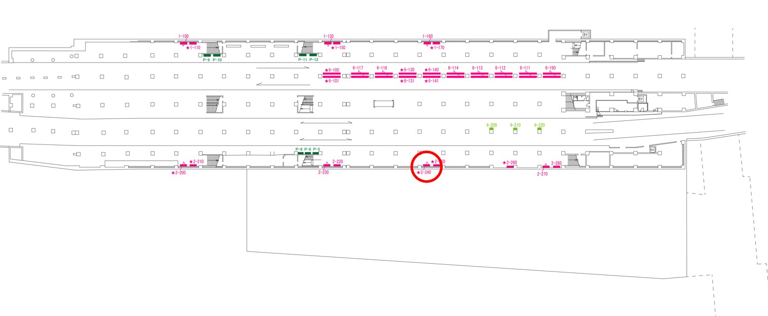 天満橋駅　看板No.2-240配置図