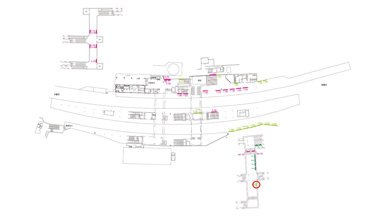 中書島駅　看板No.9-500配置図