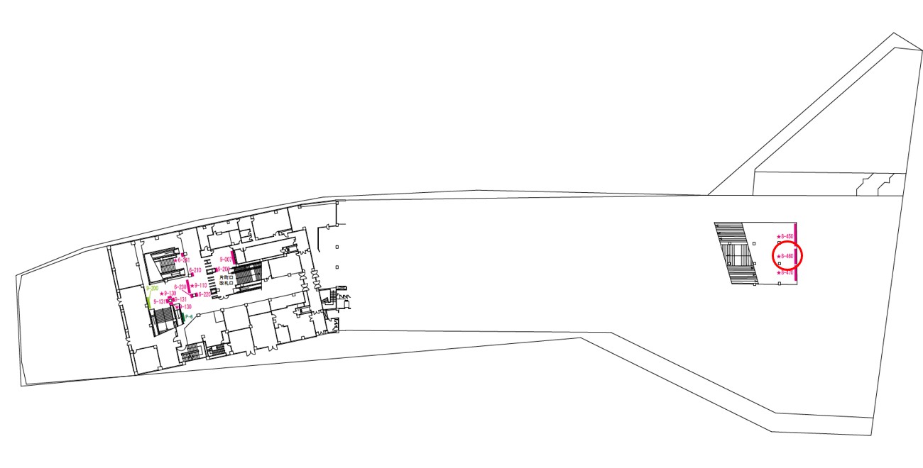 京橋駅　看板No.8-460配置図