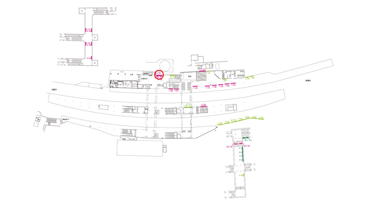 中書島駅　看板No.3-150配置図