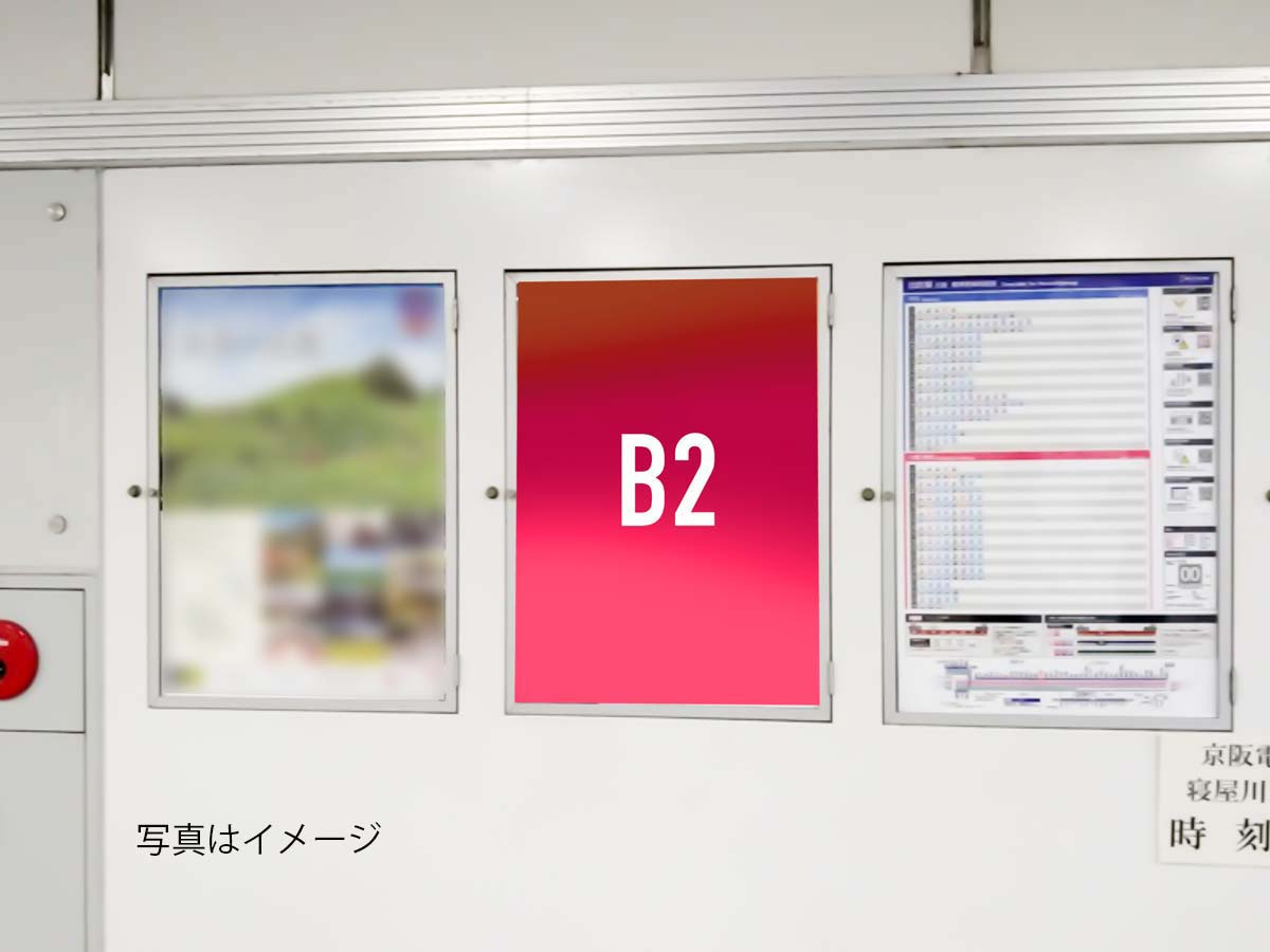 京阪B2ポスター駅貼り広告