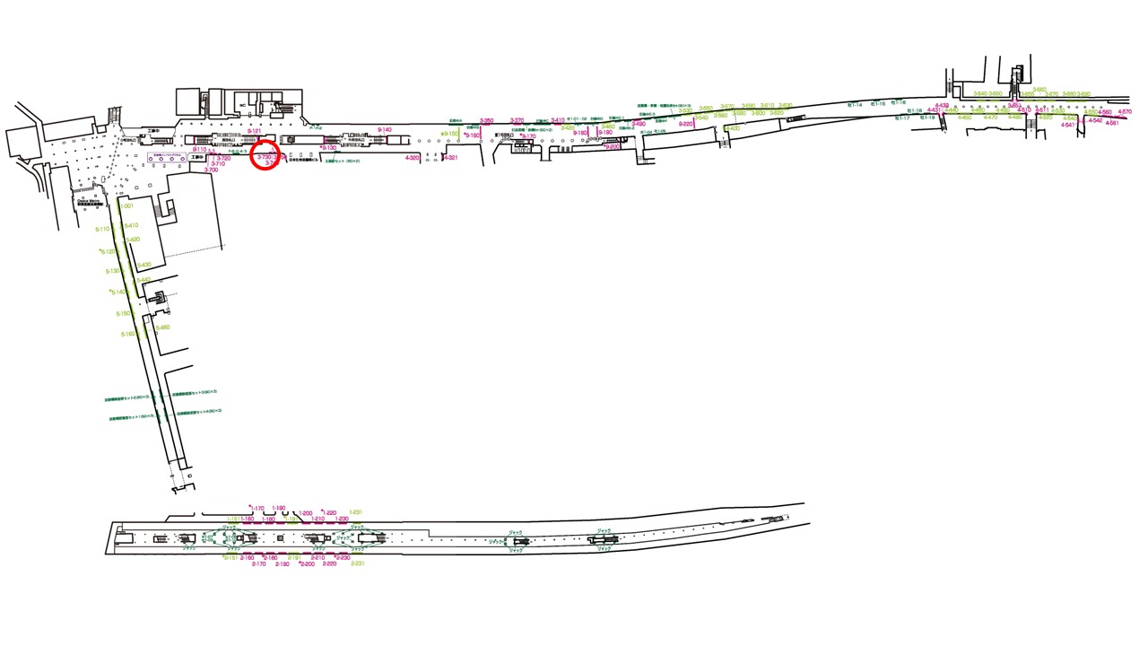 淀屋橋駅　看板No.3-730配置図