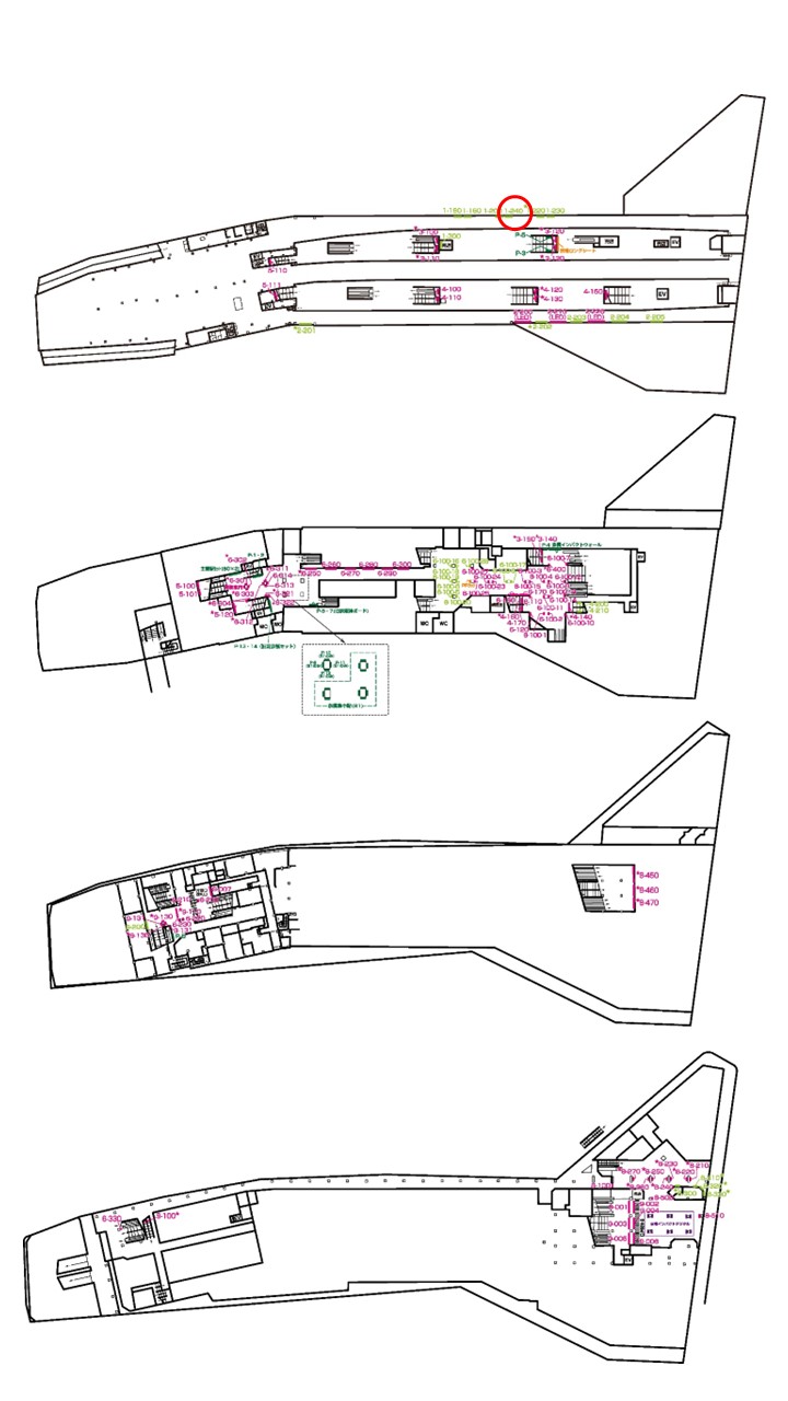 京橋駅　看板No.1-240配置図