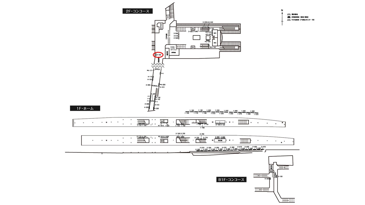 丹波橋駅　看板No.4-160配置図