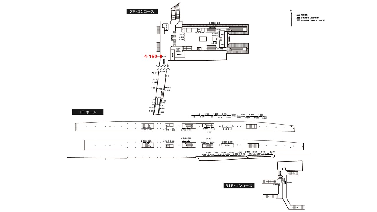 丹波橋駅　看板No.4-160配置図